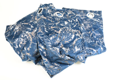 Tony's collection Grommet Blackout Curtains for Bedroom and Living Room - 2 Panels Set Thermal Insulated Room Darkening Curtains (52 x 84 Inch, Navy Blue, 2 Panels)