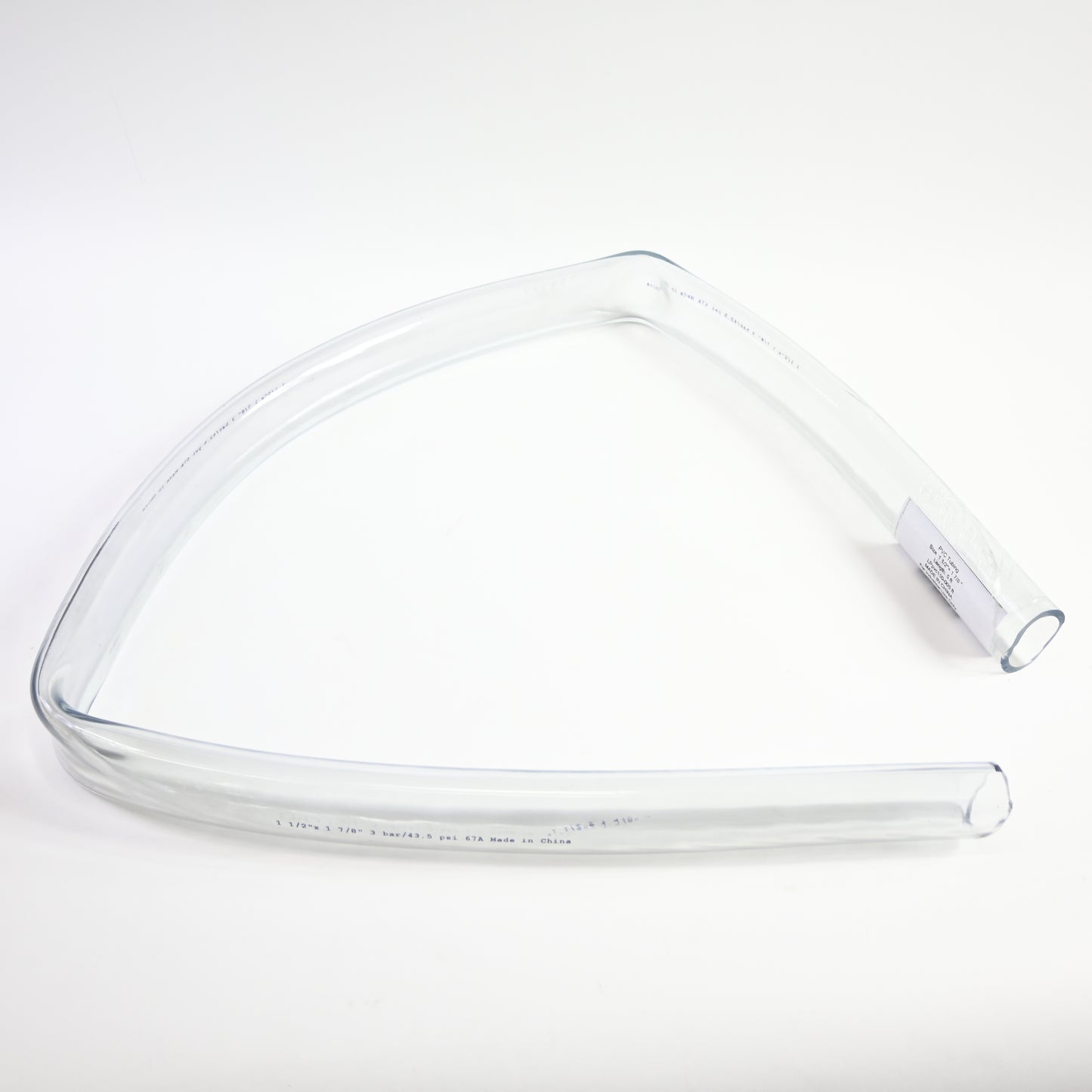 5 Ft x 1-1/2" ID Low Clear PVC Tubing Heavy Duty UV Vinyl Hose - Grade B