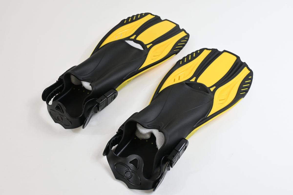 Snorkeling Gear for Adults, Mask, Fins, Snorkel Set and Travel Bag, US size 9-13