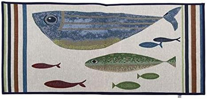 DEI 13442 Polyester Floor Mat with Fish Tales Design