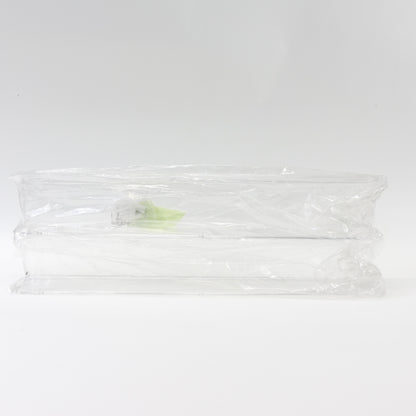 Acrylic Bookshelf, 2 Pack 24" Clear Wall Mounted Floating Bookshelf w/ Screw Set