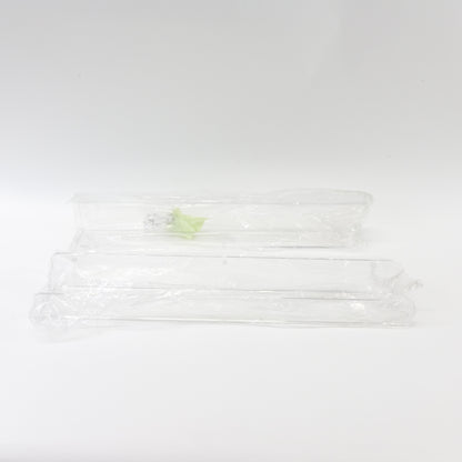 Acrylic Bookshelf, 2 Pack 24" Clear Wall Mounted Floating Bookshelf w/ Screw Set
