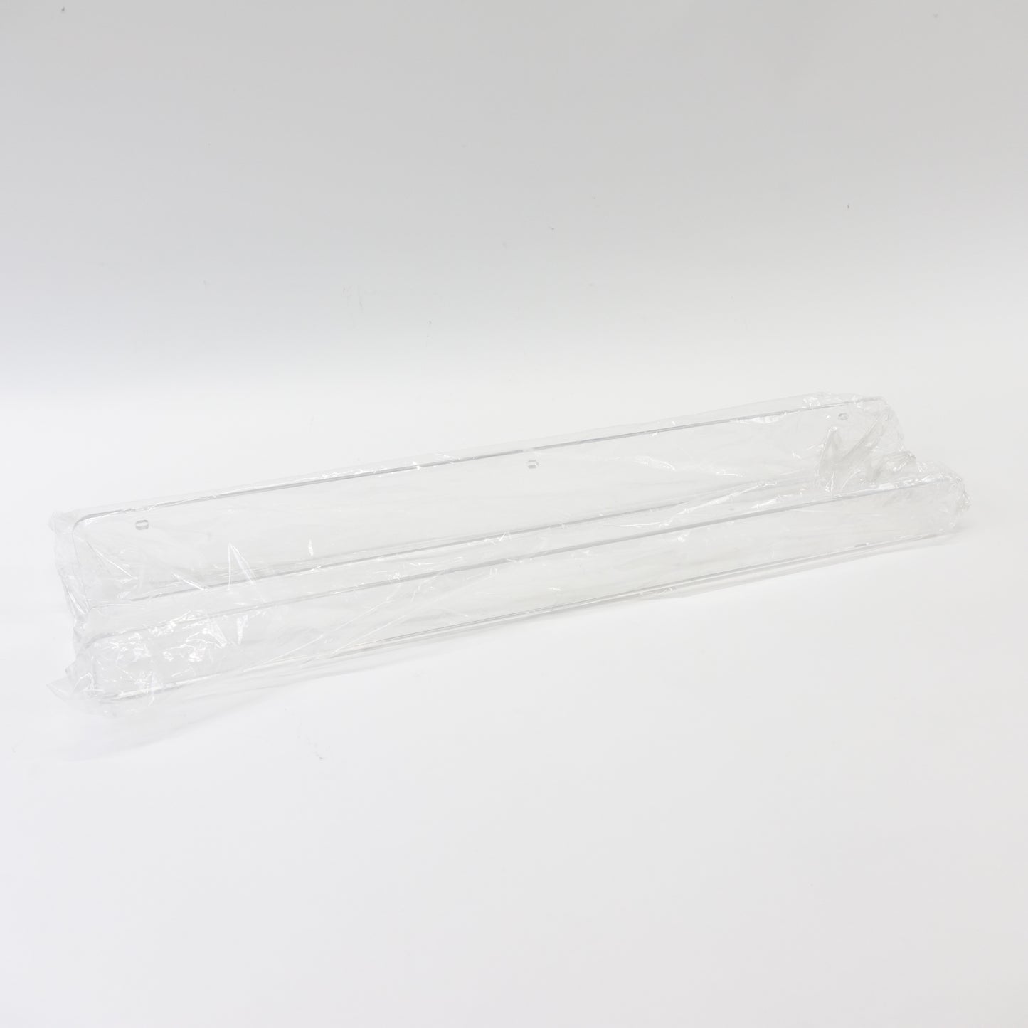 Acrylic Bookshelf, 2 Pack 24" Clear Wall Mounted Floating Bookshelf w/ Screw Set