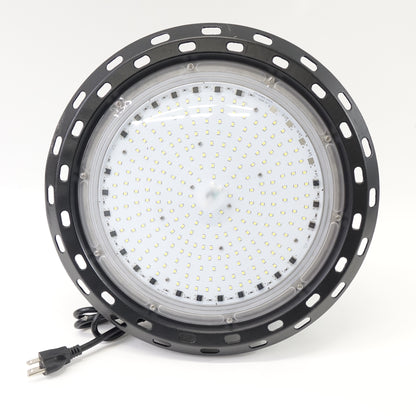 150W UFO LED High Bay Light – Industrial Shop Light Fixture with Open Face Mul