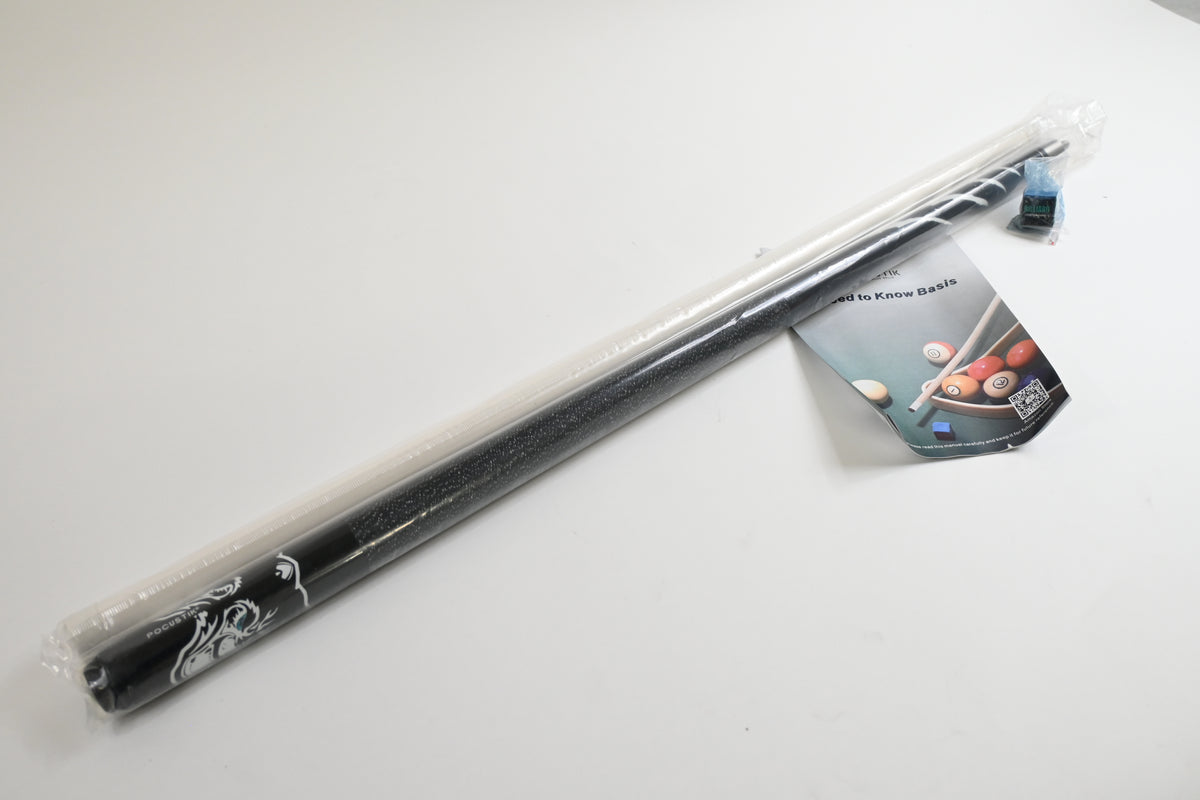 POCUSTIK 58" 2-Piece Maple Pool Cue Stick Billiard Cue - Open Box