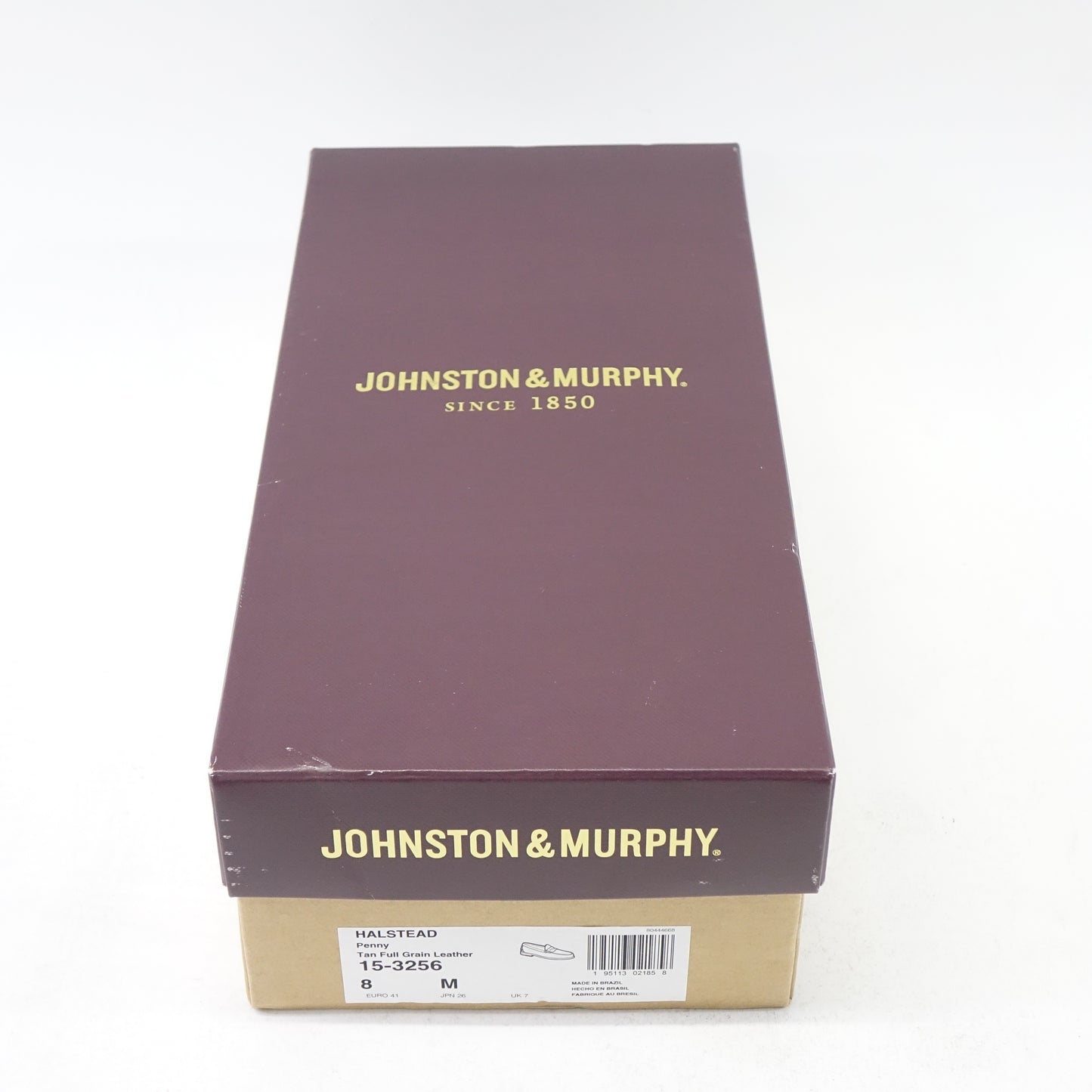Johnston & Murphy Men's Halstead Penny Tan Full Grain 8 M US