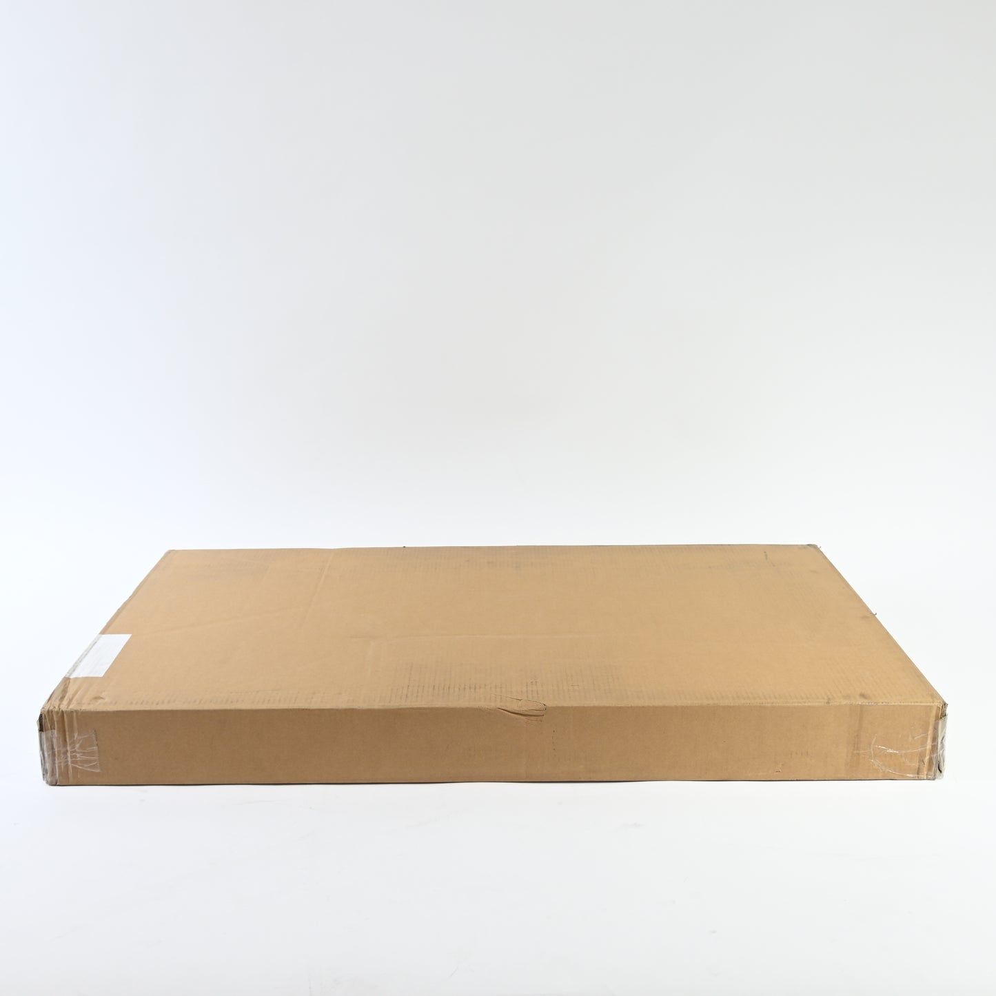 Double-Layer Oval Coffee Table with Storage Shelf 42'' x 22'' x 18'' (Black)