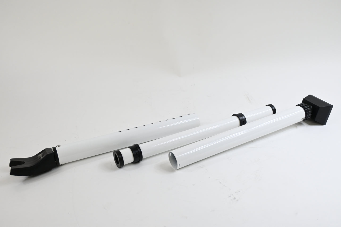 HoneSecur 2-in-1 Door Security Bar & Sliding Patio Door Stopper White