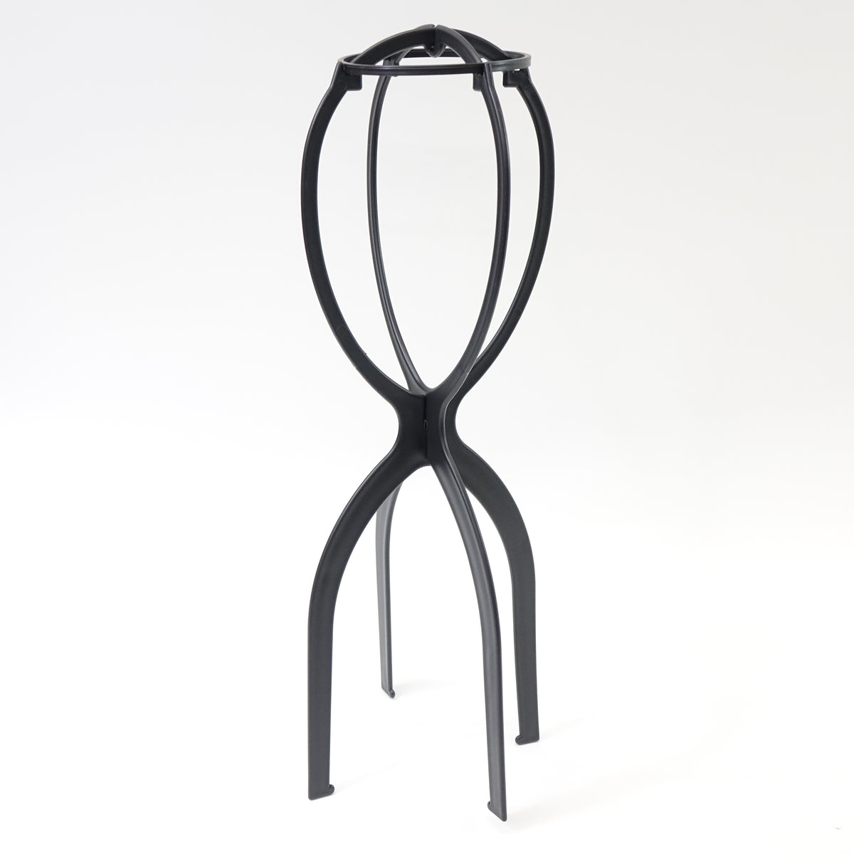 Deke Home Long hair Wig Stand, Portable tripod Collapsible 19.7"-2 pack B&W