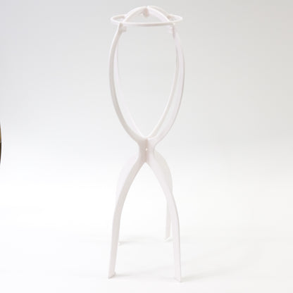 Deke Home Long hair Wig Stand, Portable tripod Collapsible 19.7"-2 pack B&W
