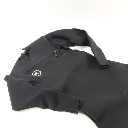 Men’s Surfing Wetsuit - Chest Zip Fullsuit -Black 4/3mm, MS (Medium Short)