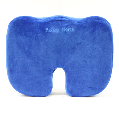 TeddyNorth Blue Seat Cushion Pillow-Memory Foam Contoured Posture Corrector