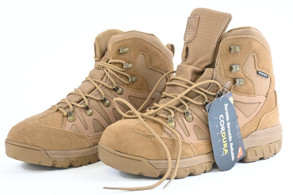 FREE SOLDIER Men's Waterproof Tactical Hiking Boots Military Work Boots Combat Boots(Brown 12)