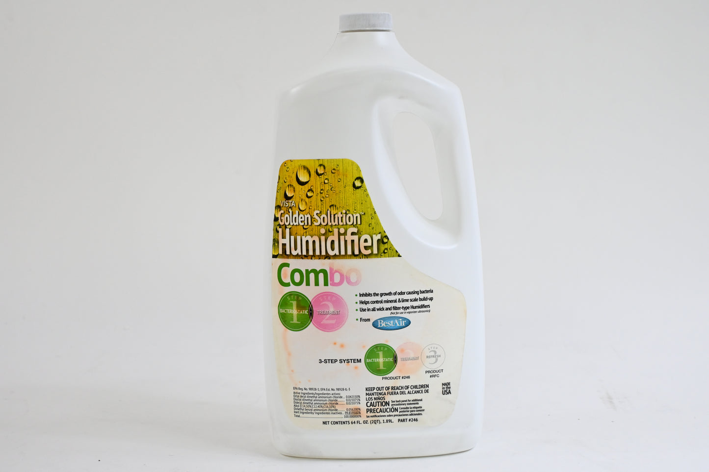 BestAir 246 Golden Solution Humidifier Bacteriostatic Water Treatment 64 oz - Ne