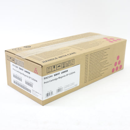 Ricoh SP C252HA Toner Cartridge KIT for SP C252DN /SP C252SF Printers, Consists of Black (407653), Cyan (407654) Magenta, (407655), Yellow (407656), Yields Up to 6500 Pages