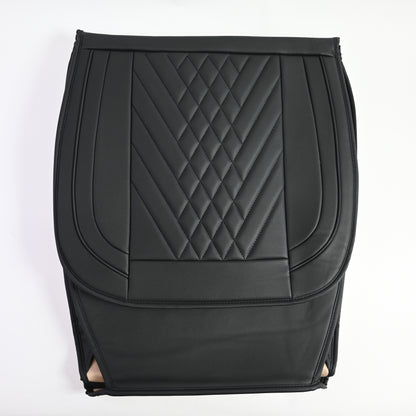 INCH EMPIRE Car Seat Adjustable Cover Cushion Set - Black Synthetic Leather