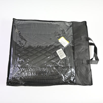 INCH EMPIRE Car Seat Adjustable Cover Cushion Set - Black Synthetic Leather