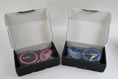 PINA Retractable Dog Leash, 26ft Dog Leash for Dogs Up to 110lbs, Pink, Blue 2pk