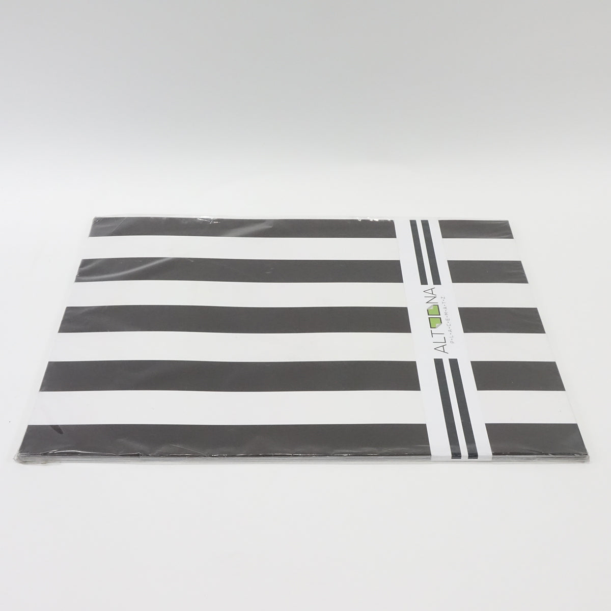 Paper Placemats Black and White Stripe Rectangle 12.5" x 18.5"- 24 pack