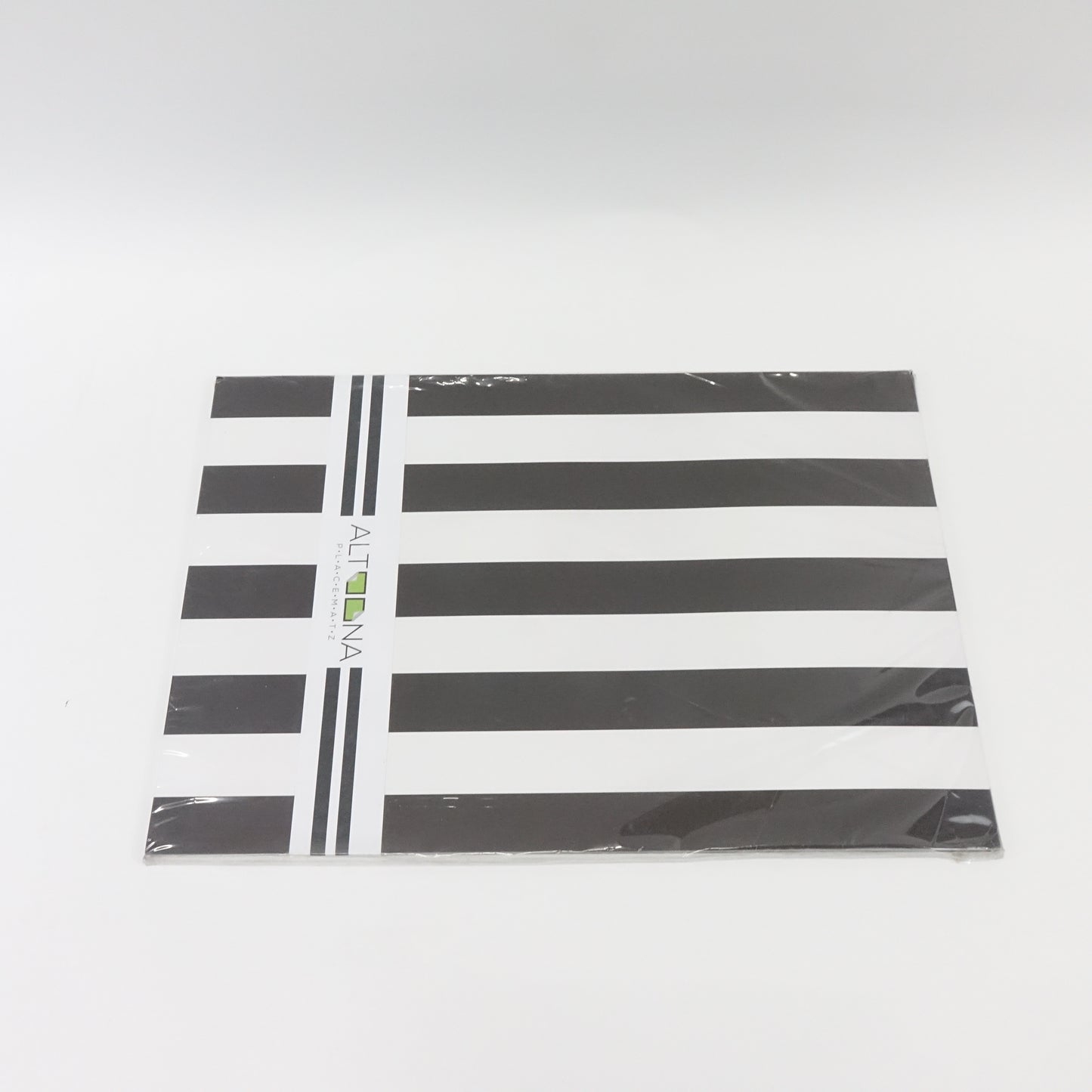 Paper Placemats Black and White Stripe Rectangle 12.5" x 18.5"- 24 pack