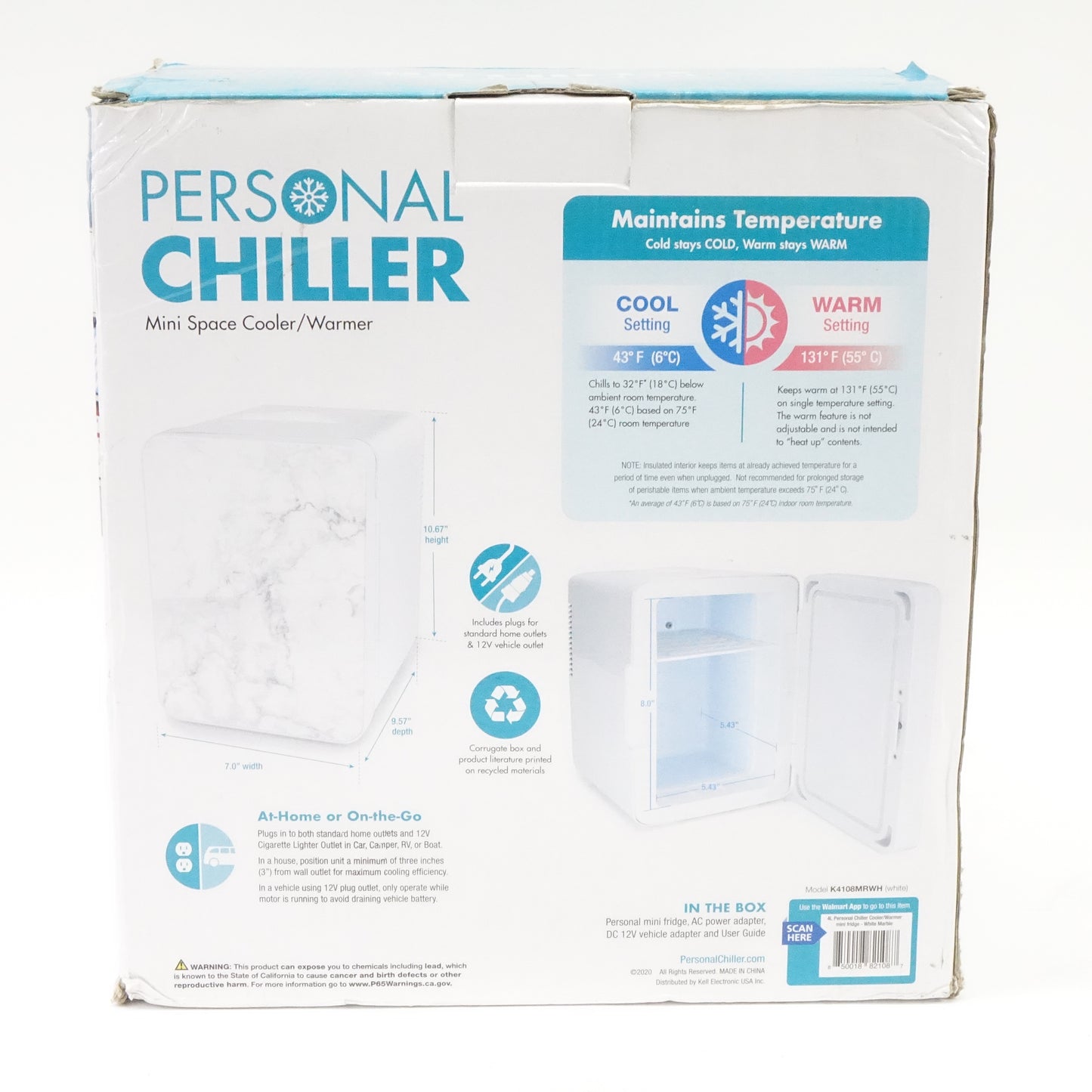 Personal chiller Mini Space Cooler/Warmer- 4L/0.14 Cu Ft