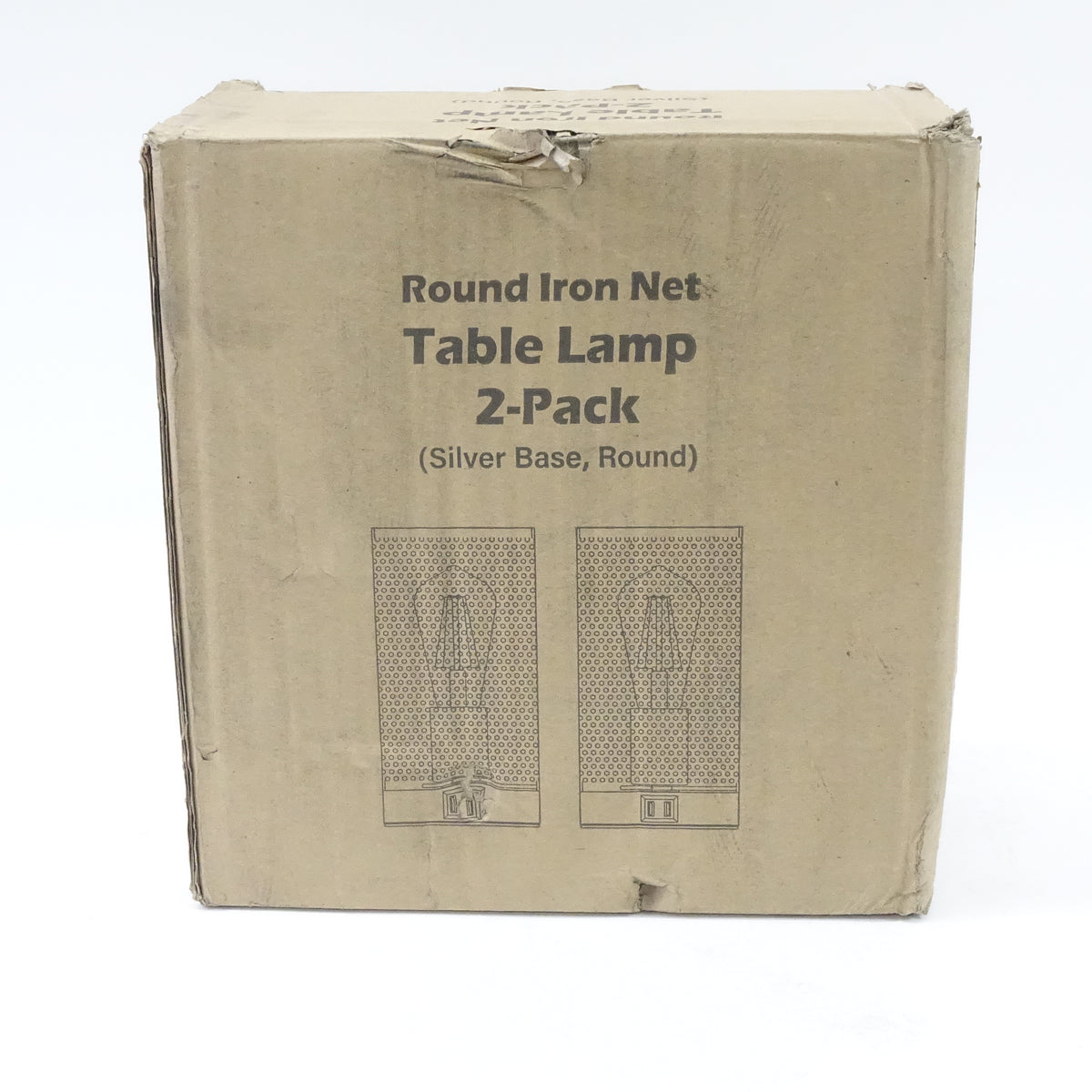 FOLKSMATE 3 Way Dimmable Touch Control Table Lamp, USB Port, Iron Net- 2 Pack