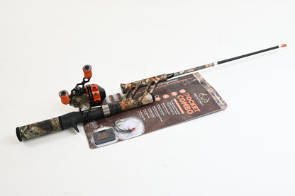 ProFISHiency Tangle-Free Pocket Combo Telescoping Fishing Pole Red (Camo Green)
