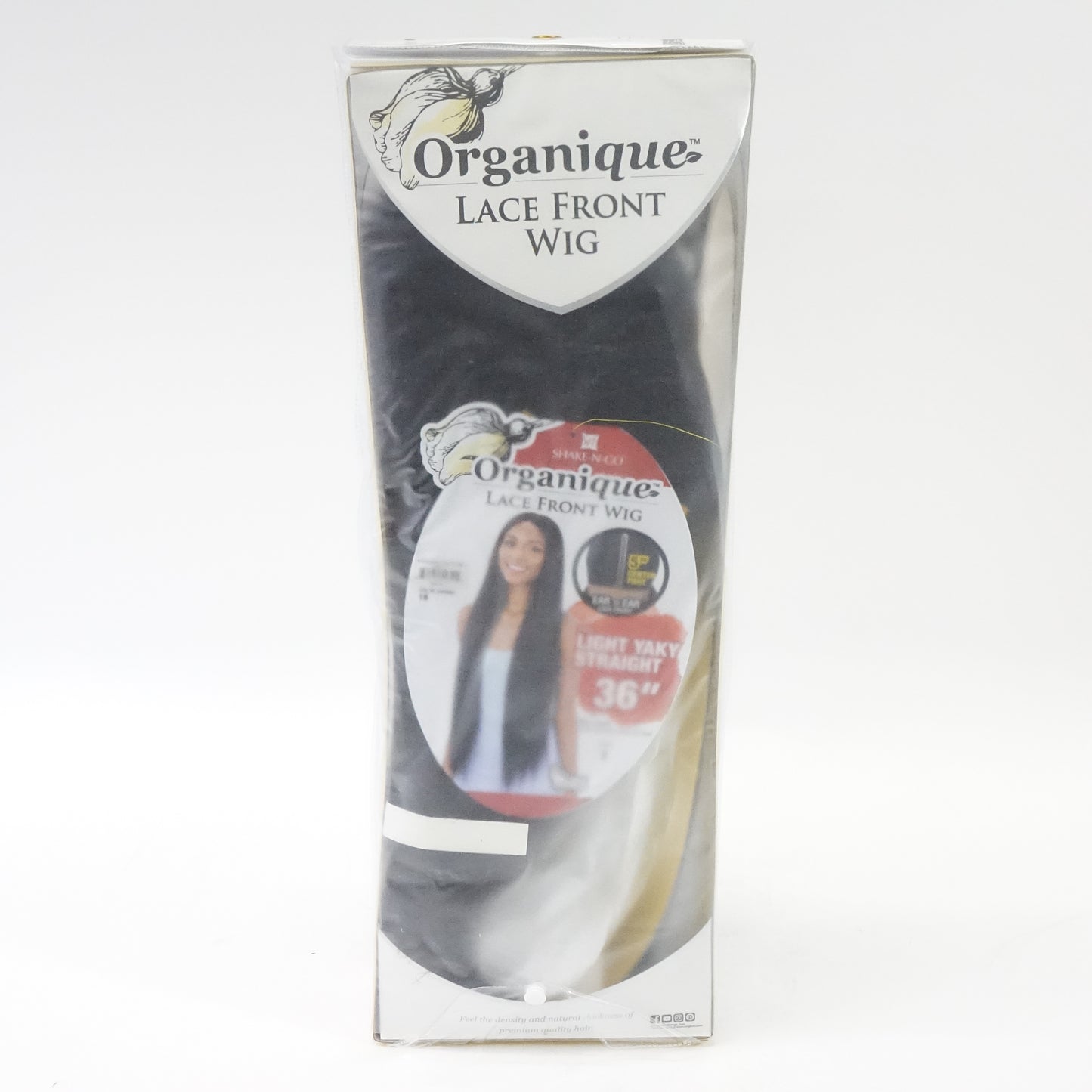 Organique Synthetic Lace Front Wig - Light Yaky Straight 36" (1B, Natural Black)