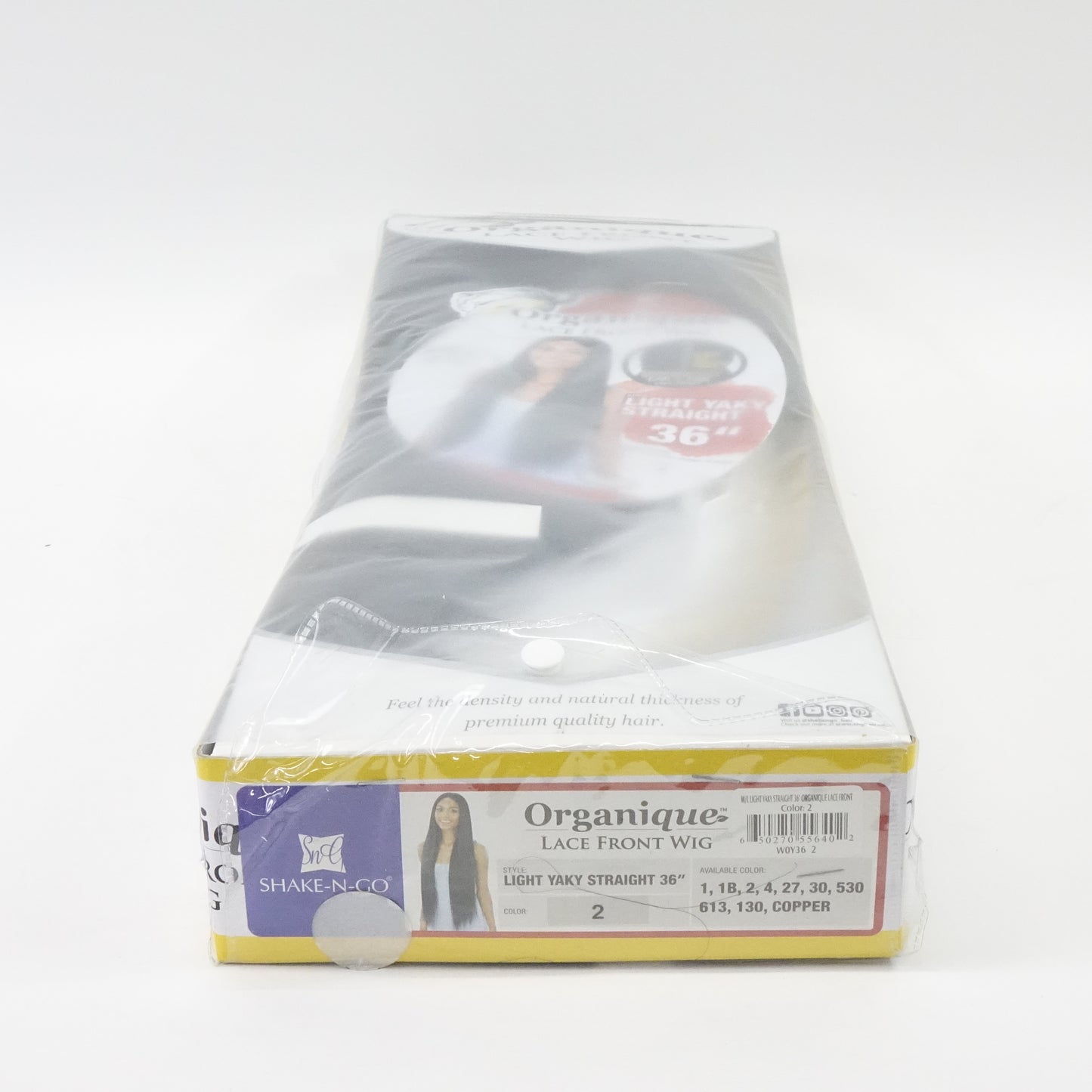 Organique Synthetic Lace Front Wig - Light Yaky Straight 36" (1B, Natural Black)
