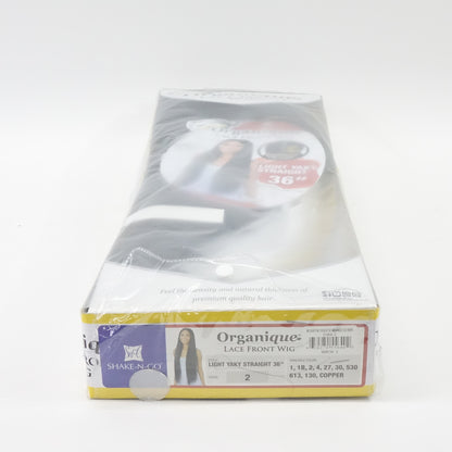 Organique Synthetic Lace Front Wig - Light Yaky Straight 36" (1B, Natural Black)