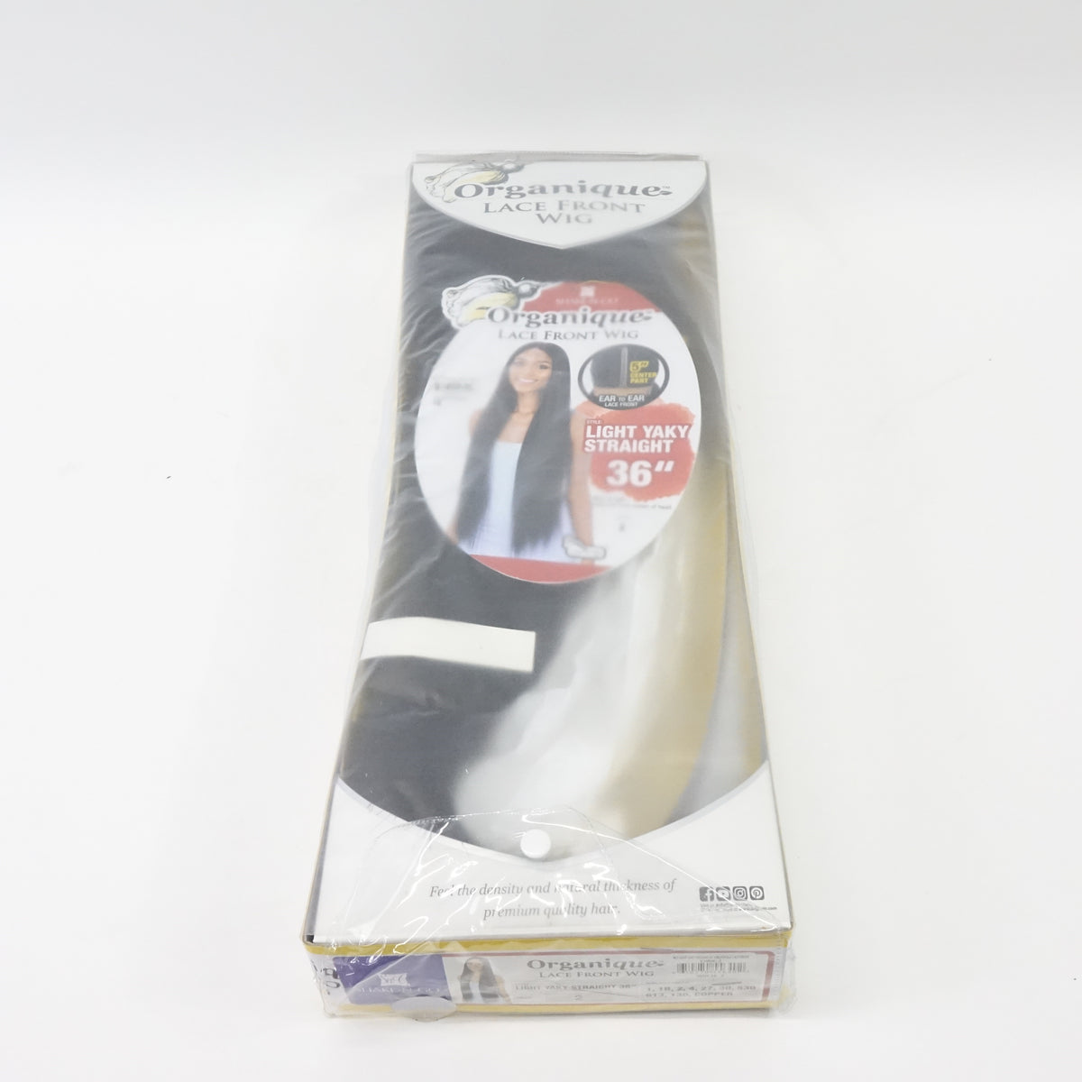 Organique Synthetic Lace Front Wig - Light Yaky Straight 36" (1B, Natural Black)