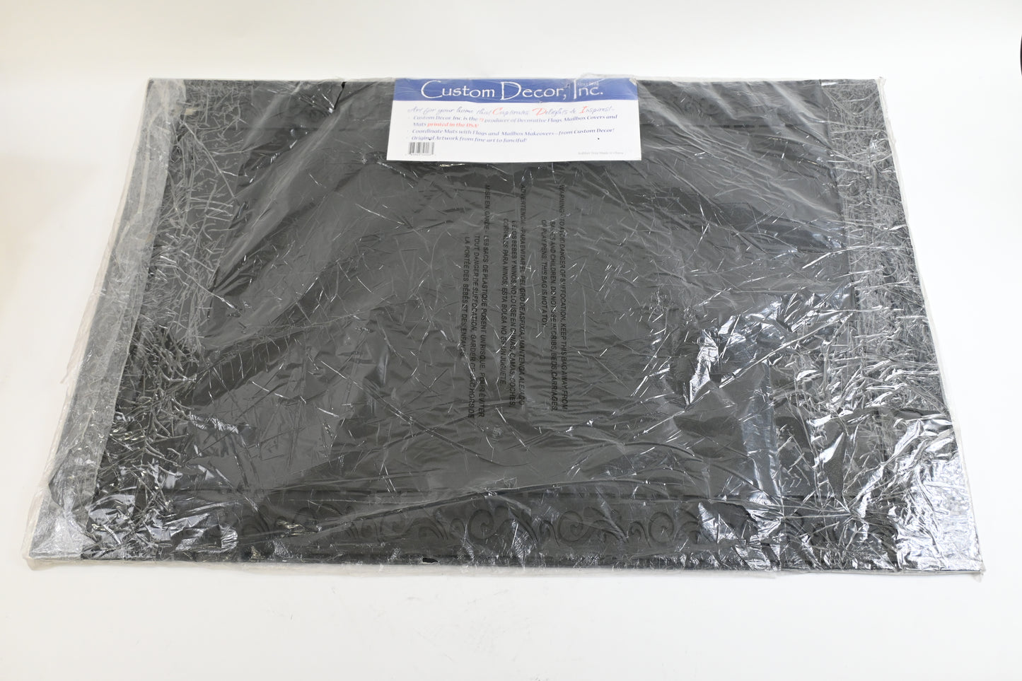 Custom Decor Heavy Duty 24 x 36" Rubber Door Mat/Tray - Open Box