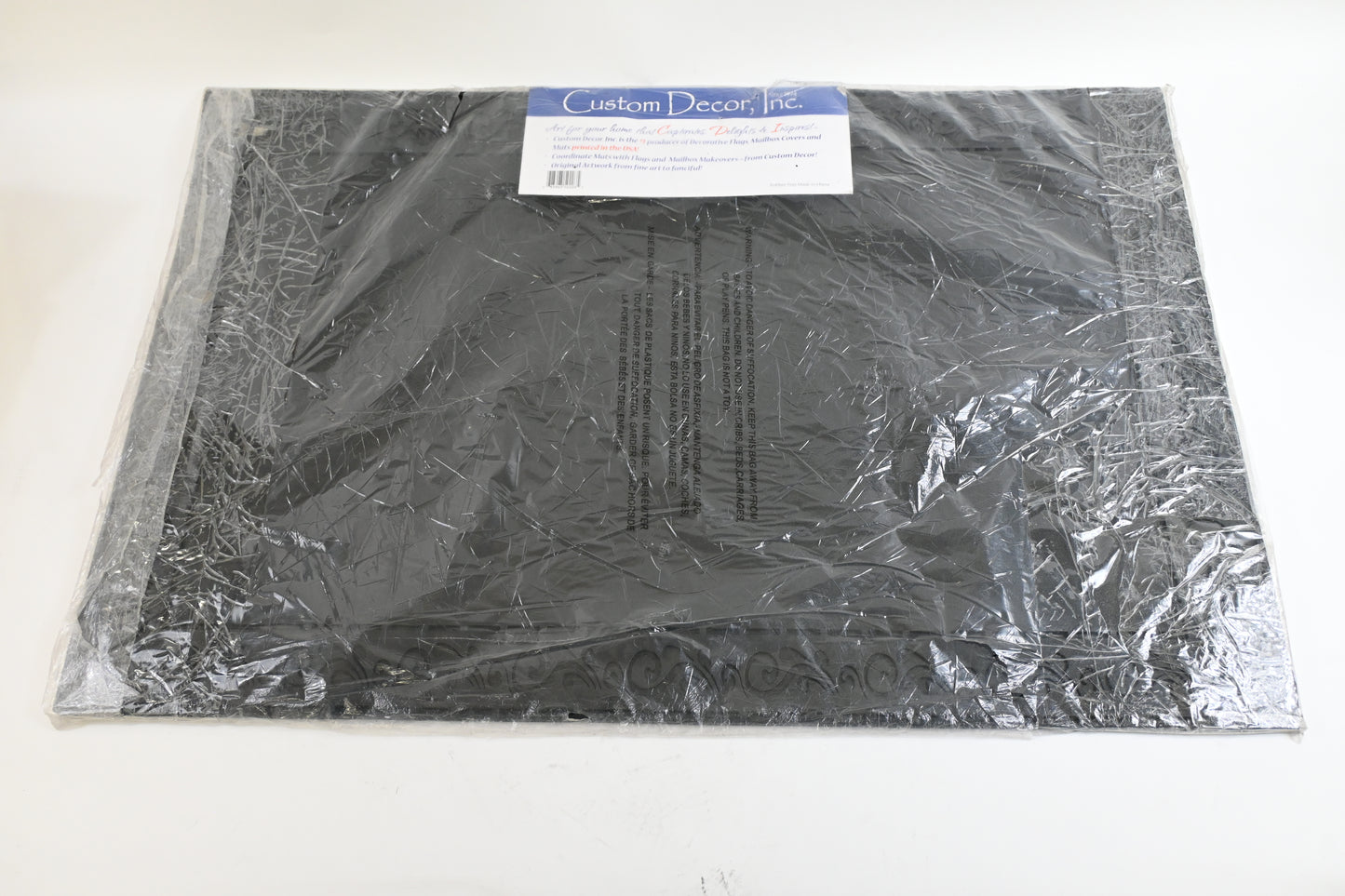 Custom Decor Heavy Duty 24 x 36" Rubber Door Mat/Tray - Open Box