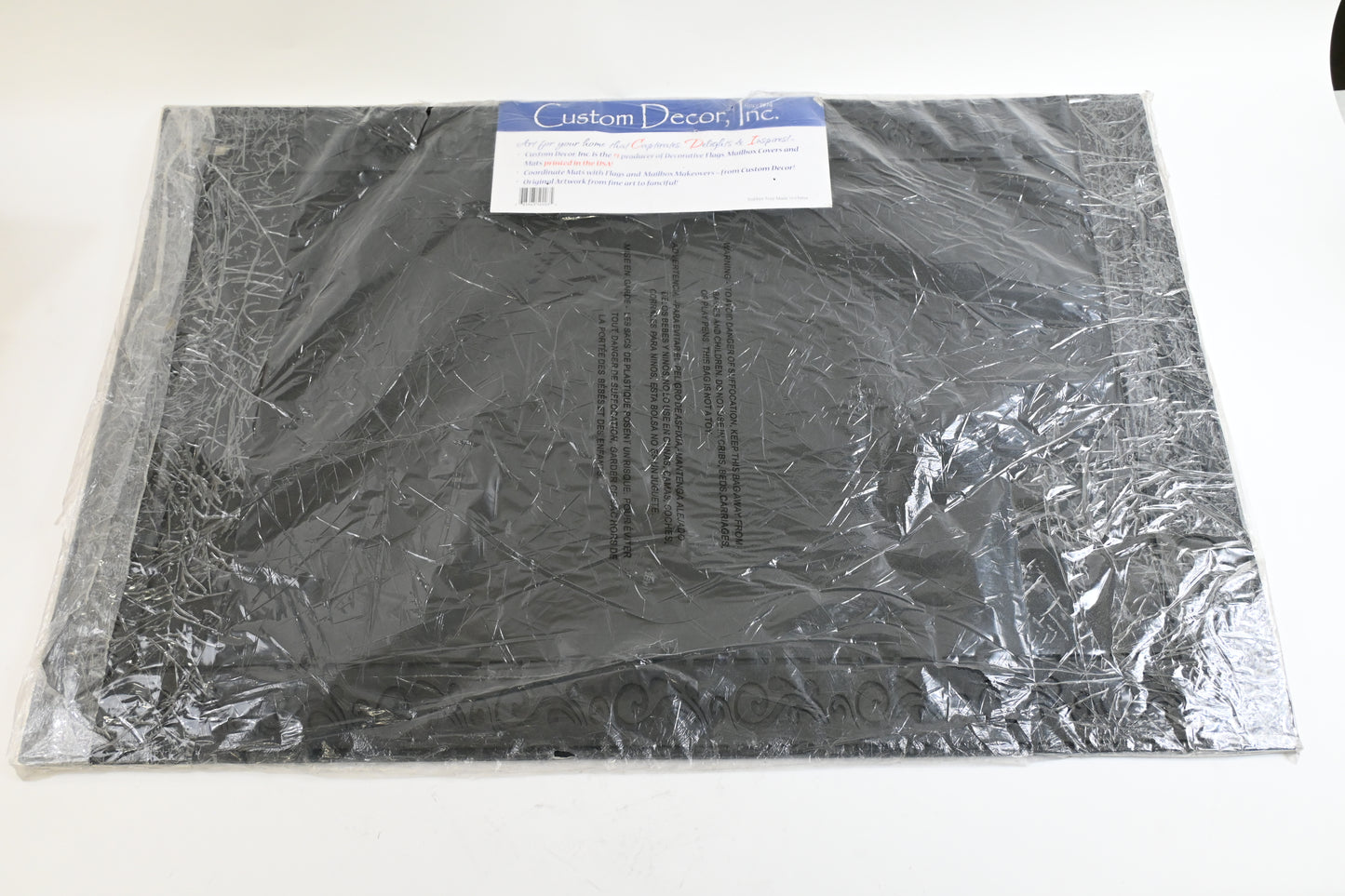 Custom Decor Heavy Duty 24 x 36" Rubber Door Mat/Tray - Open Box
