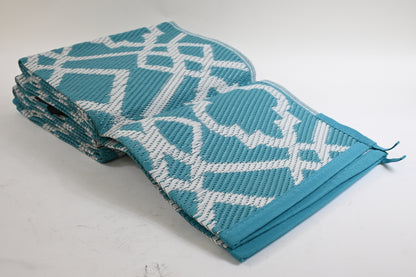 HEBE Outdoor Rugs 5'x8' for Patios Waterproof Patio Mat Reversible
