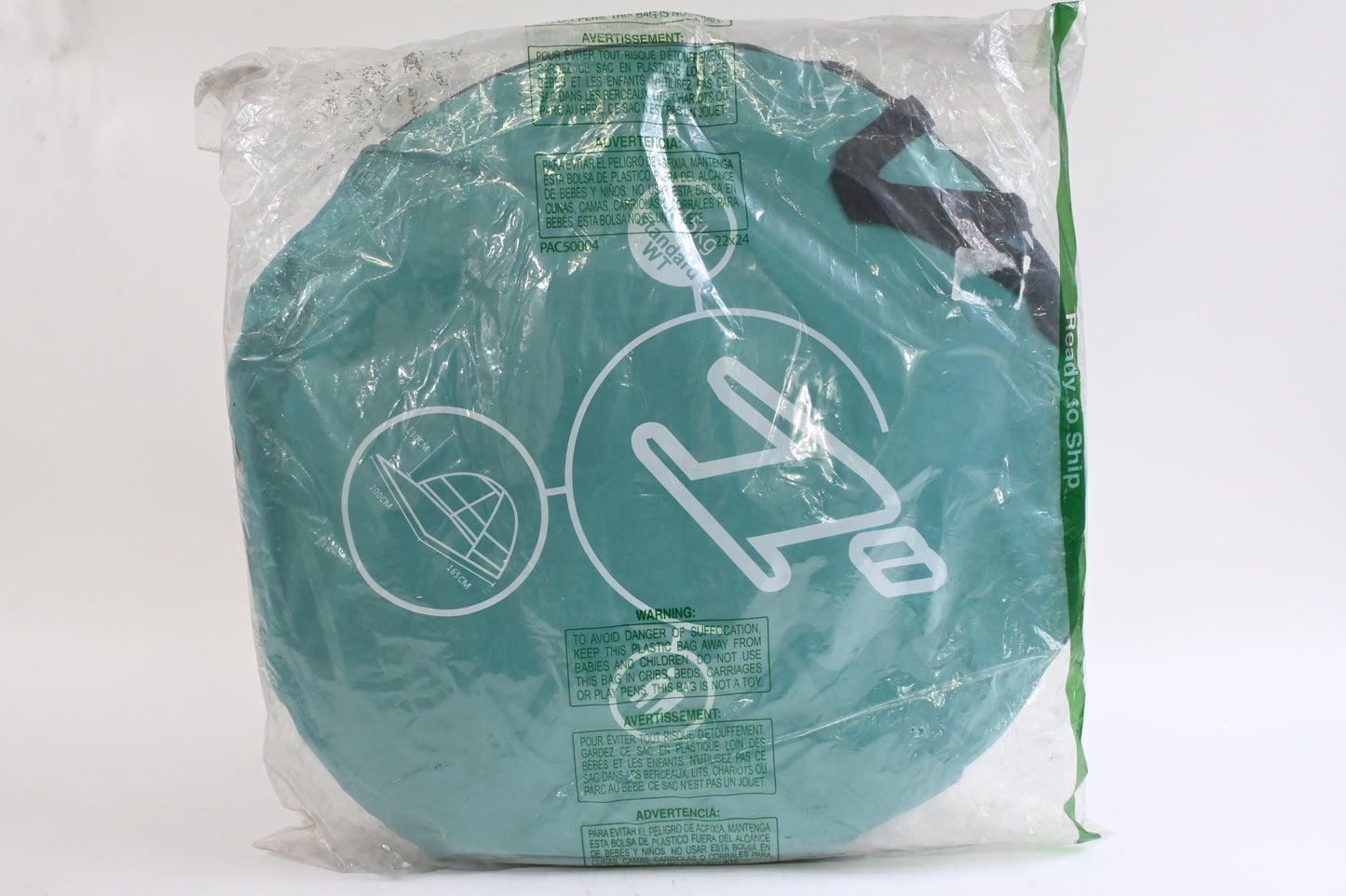 SENADA Pop Up Beach Tent Anti UV Teal Turquoise, 78.7*64.8*51.2 in.