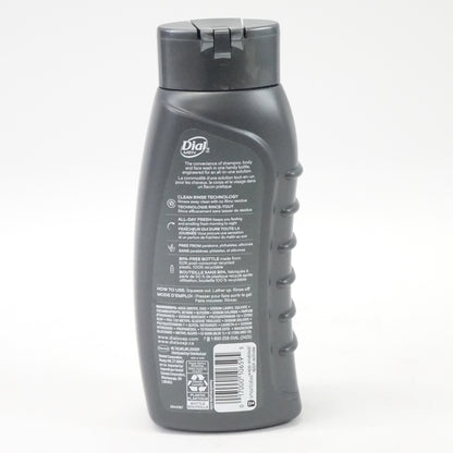 Dial Men Body Wash 3 in 1 Hair Face Body Wash Hydro Fresh Aloe 20 oz