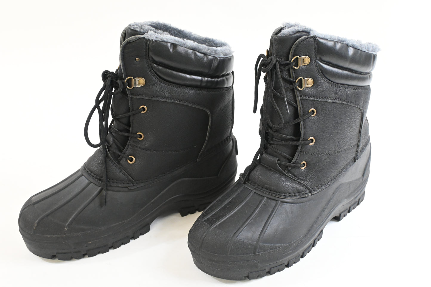 DRKA Men's Insulated Snow Boots,Waterproof Warm Winter Boots(DR2002-BLK-43)
