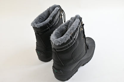 DRKA Men's Insulated Snow Boots,Waterproof Warm Winter Boots(DR2002-BLK-43)