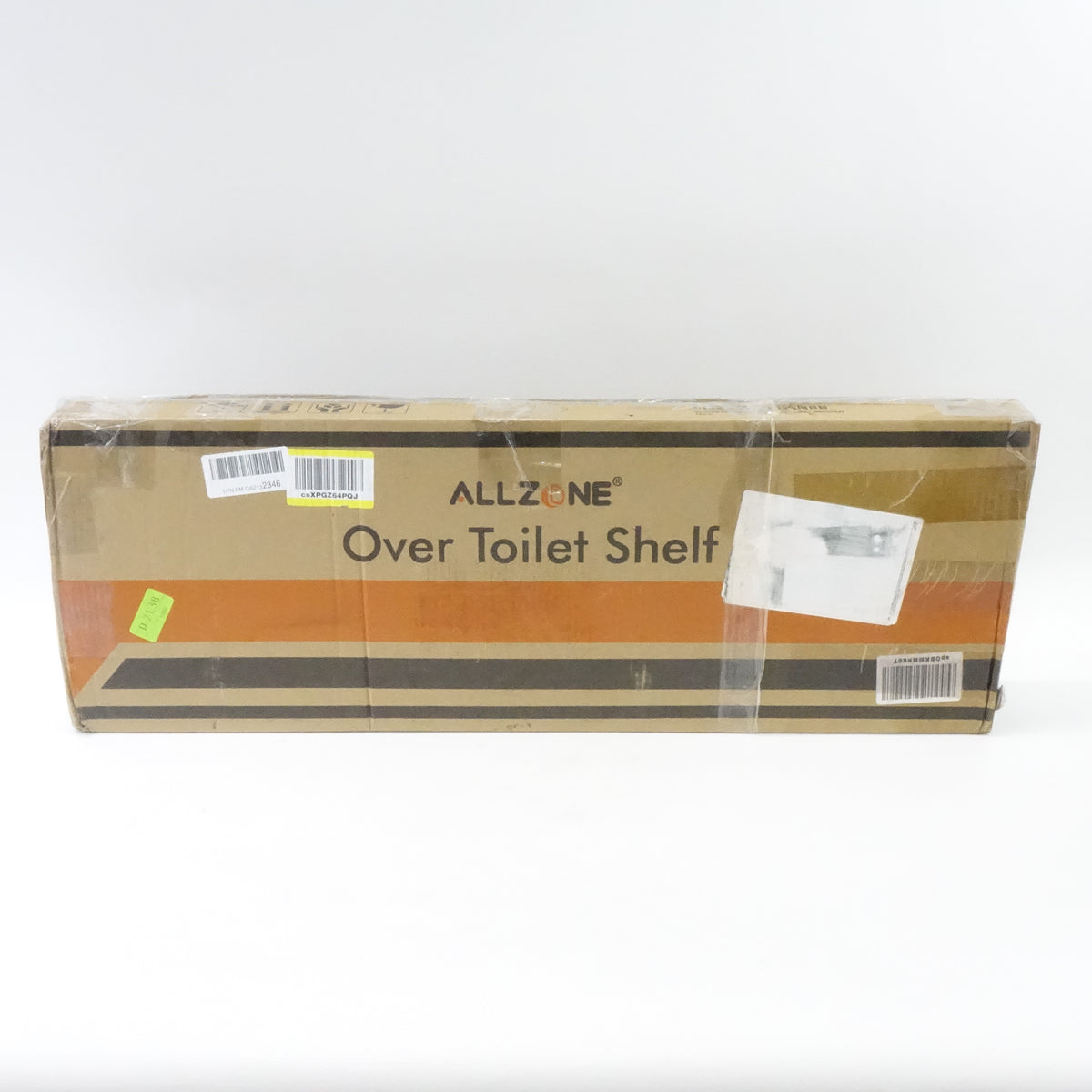 ALLZONE Over The Toilet Storage, 4-Tier Adjustable Shelves 92"- 116" Tall, White