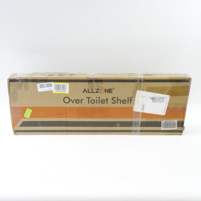 ALLZONE Over The Toilet Storage, 4-Tier Adjustable Shelves 92"- 116" Tall, White
