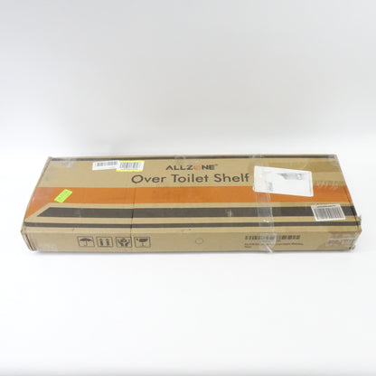 ALLZONE Over The Toilet Storage, 4-Tier Adjustable Shelves 92"- 116" Tall, White