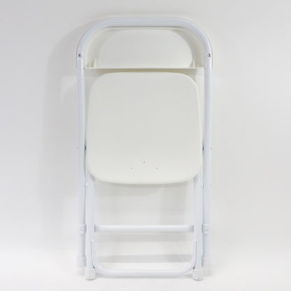 Flash Furniture Kids White Plastic Folding Chair