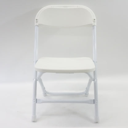 Flash Furniture Kids White Plastic Folding Chair
