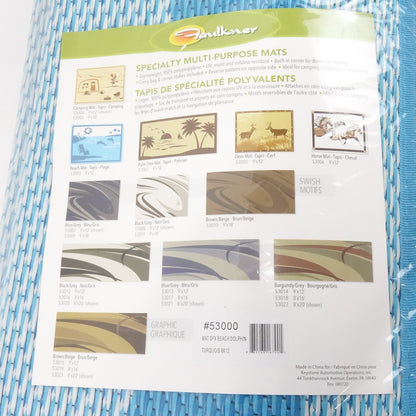Faulkner 53000 Mat Spx Beach Dolphin Turquois 9'x12'