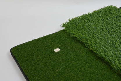ENHUA GOLF Hitting Mat Ball Tray, 21 x 18" Turf Pad w/9Tees - Open Box