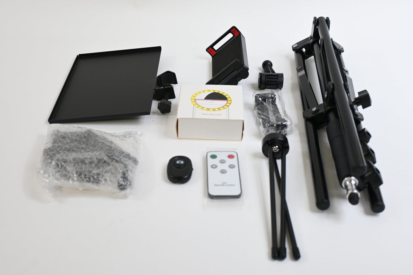 13" Selfie Ring Light w/Stand & Phone Holder, Tripod, RBG Lighting Modes, Remote