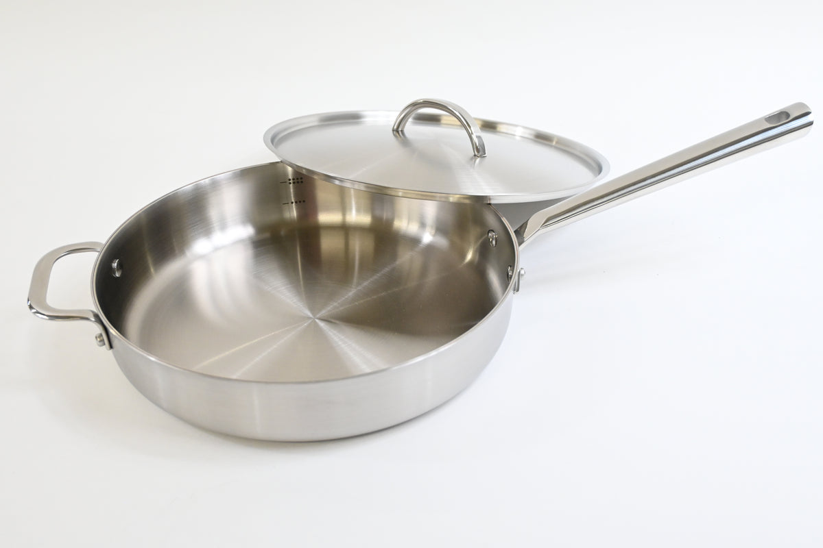 Material, The Stainless Steel Sauté Pan and Lid, 10.5", 3QT Capacity