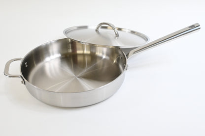 Material, The Stainless Steel Sauté Pan and Lid, 10.5", 3QT Capacity