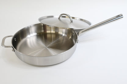 Material, The Stainless Steel Sauté Pan and Lid, 10.5", 3QT Capacity